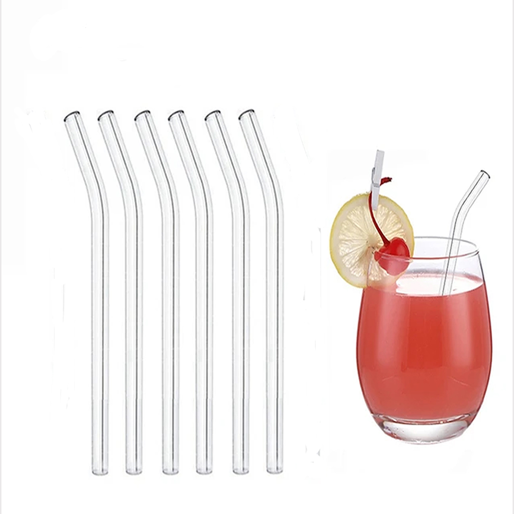 Paille en verre réutilisables 6pcs